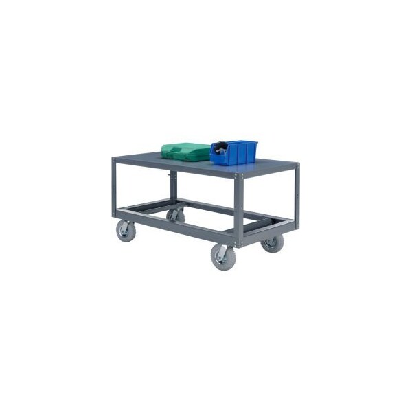 Global Equipment Portable Steel Table, 1 Shelf, 24"Wx36"Lx33-1/2"H, 1200 Lbs. Cap. 752240 - main
